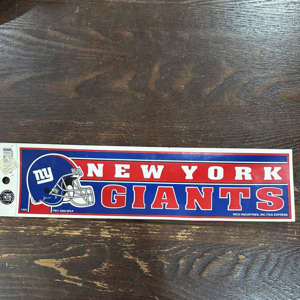 🌈New York Giants Bumper Sticker🌈